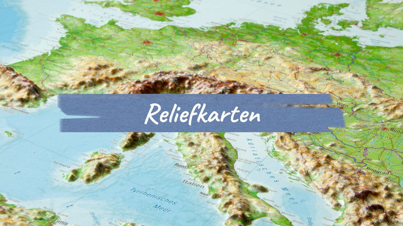 Reliefkarten: warum die Berge auf einer 3D-Karte höher sind, als sie sein dürften