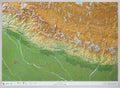 Nepal - Reliefkarte (77 x 57 cm / 1:1.150.000)