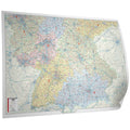 Süddeutschland Postleitzahlenkarte 150x105cm