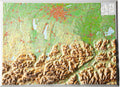 Bayerisches Oberland - Reliefkarte (39 x 29 cm / 1:400.000)