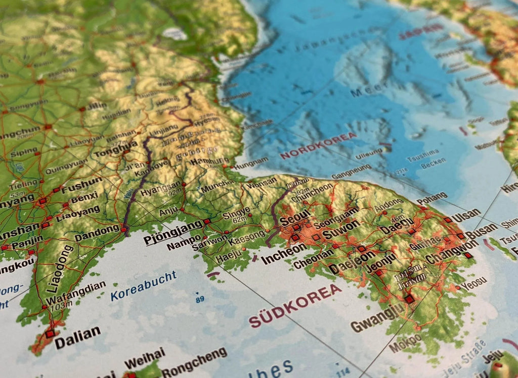 Die Reliefkarte Russland Details 57x77x2 cm
