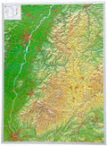 Schwarzwald - Reliefkarte (wählbares Format)