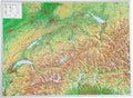 Schweiz - Reliefkarte (wählbares Format)