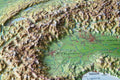 Alpen - Reliefkarte (wählbares Format)