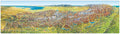 Alpen - Panoramakarte (202 x 60 cm)