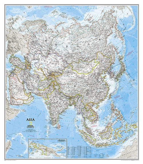 National Geographic Karte von Asien