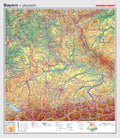 Physisches Kartenbild von Bayern