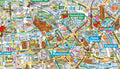 Detailansicht der Berlin - Mitte Landkarte
