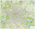 Berlin – Stadtplan mit Bezirken (180 x 147 cm / 1:26.000)
