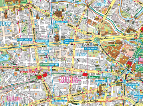 Detailansicht der Landkarte des Berliner Rings