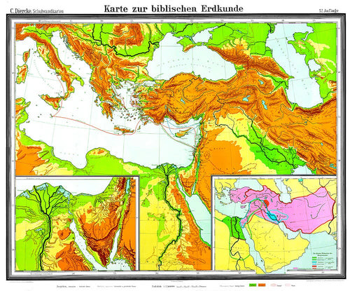 Schulwandkarte - Biblische Erdkunde