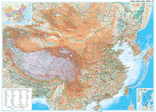 Physische Karte von China