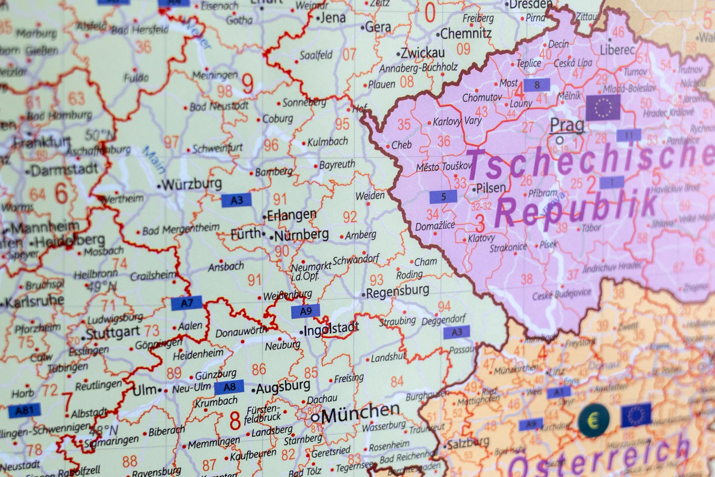 Detailansicht PLZ Region Deutschland