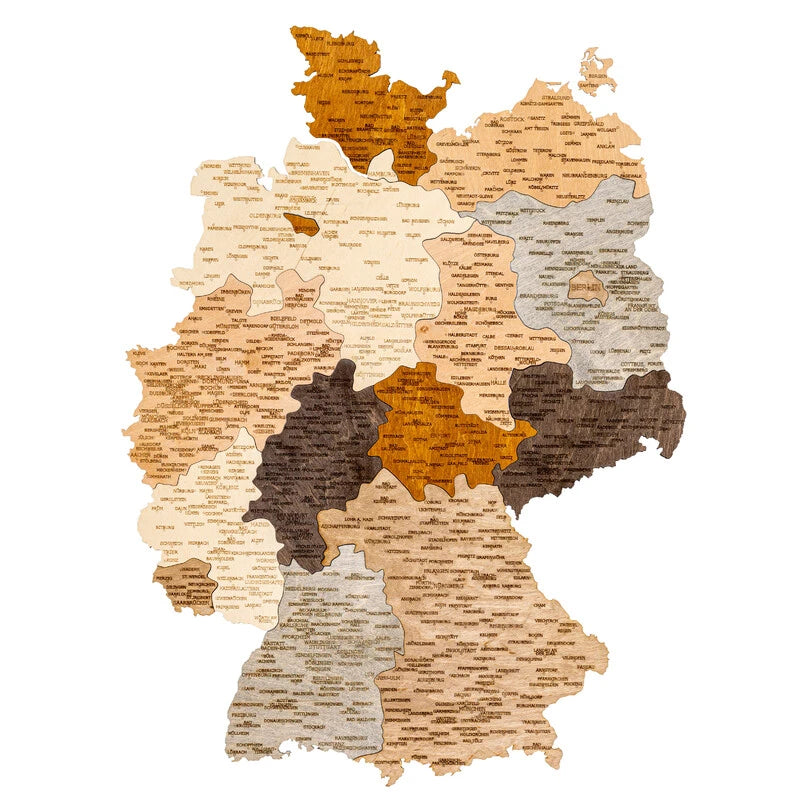 Deutschland - Holzpuzzle (60 x 80 cm)