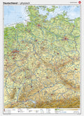 Physische Schulkarte von Deutschland