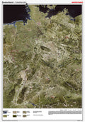 Deutschland - Posterkarte - Satellitenbild (70 x 100 cm / 1:1.000.000)