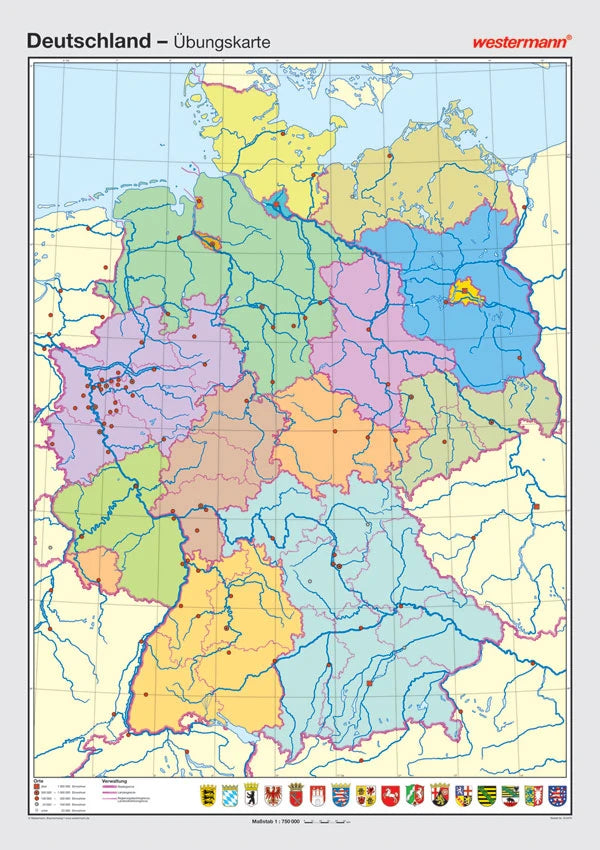Deutschland Gesamt als stumme Karte
