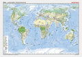 Welt / Erde - Posterkarte - Landschaften / Bodenbedeckung (100 x 70 cm / 1:32.000.000)
