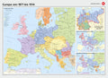Europa 1871 bis 1914 als Schulwandkarte