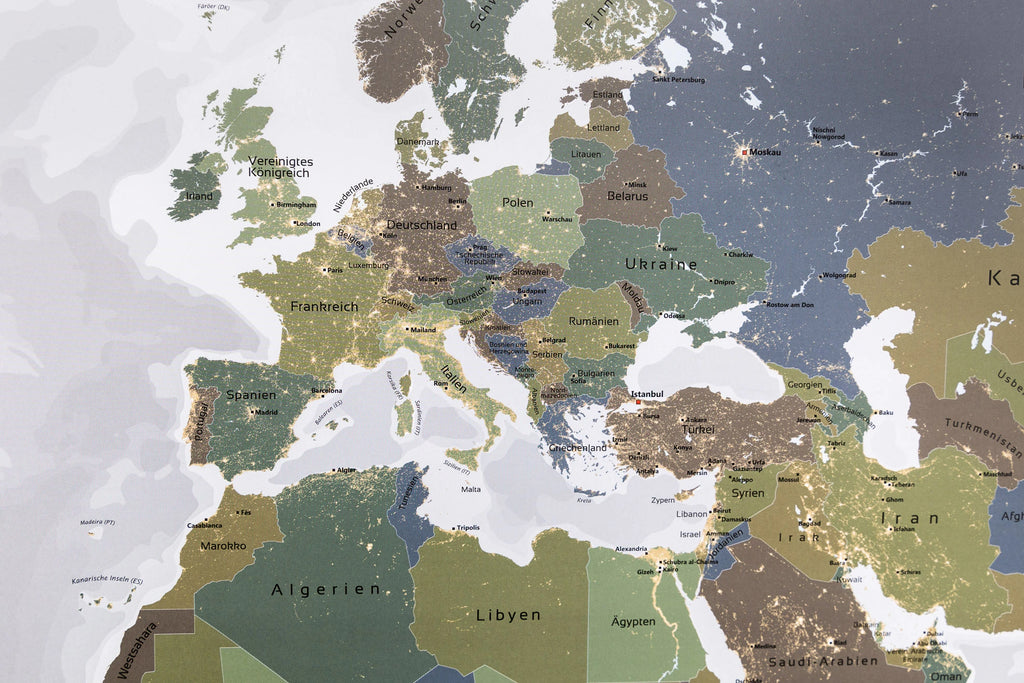 Europa bei Nacht