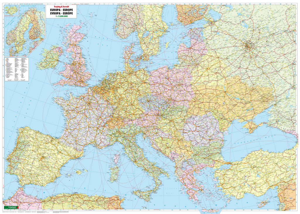 Politische Europakarte im XXL Format