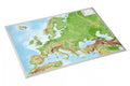 Europa - Reliefkarte (wählbares Format und Sprache)