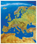 Europa - Panoramakarte (97 x 137 cm)