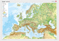 Europa - Posterkarte - physisch (100 x 70 cm / 1:7.500.000)