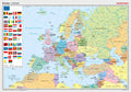 Europa - Posterkarte - politisch (100 x 70 cm / 1:7.500.000)