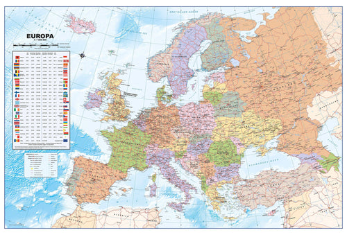 Europa - politisch (90 x 61 cm / 1:7.000.000)