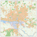 Stadtplan Hamburg mit Postleitzahlen
