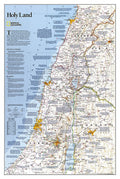Heiliges Land - Landkarte von National Geographic