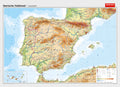 Iberische Halbinsel - Schulwandkarte - physisch / politisch (202 x 147cm / 1:800.000)