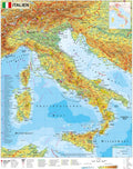 Italien - physisch (67 x 86 cm / 1:1.600.000)