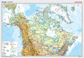 Kanada - Posterkarte - physisch (100 x 70 cm / 1:8.000.000)