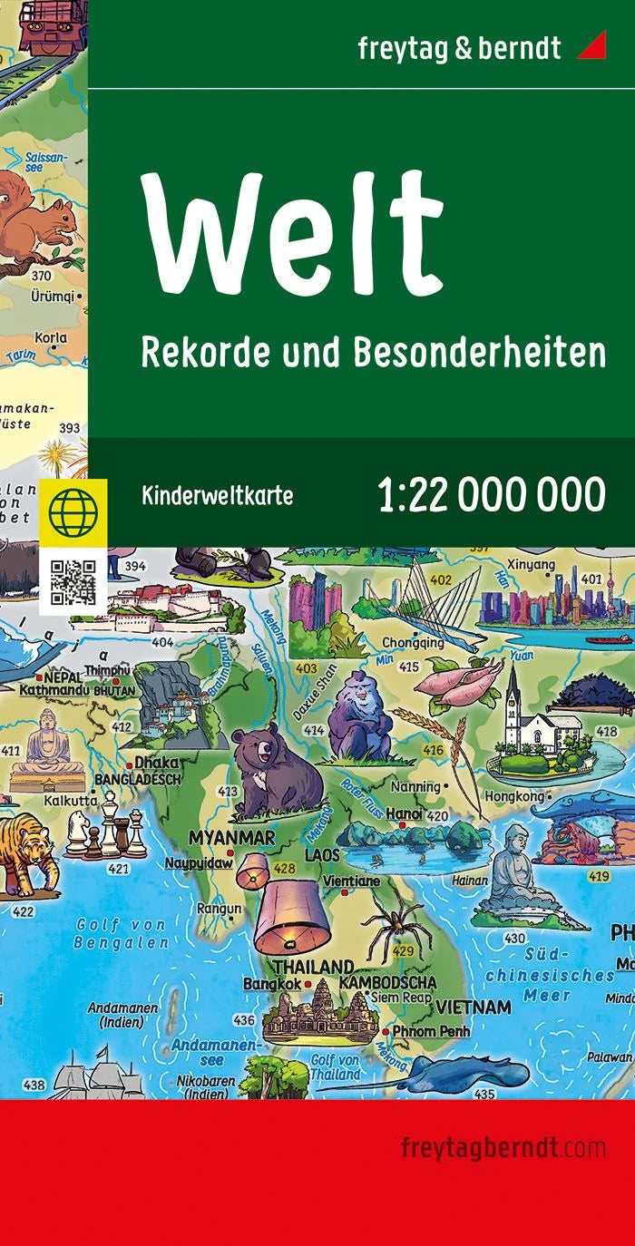 Cover der Weltkarte für Kinder