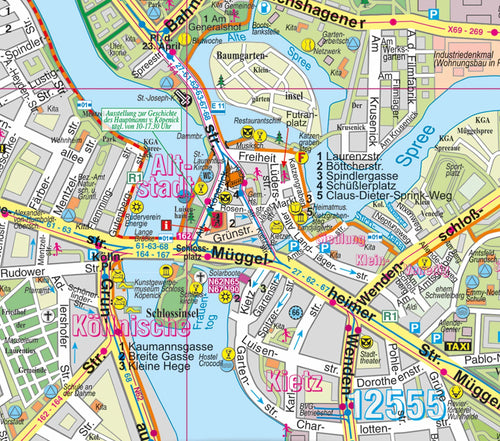 Detailansicht des Stadtplans