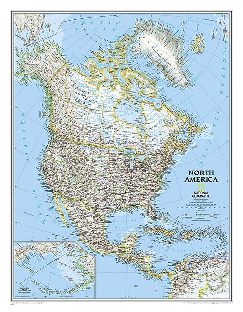 Nordamerika - politisch (wählbares Format)