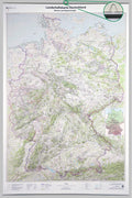 Deutschland - Landschaftskarte (96 x 140 cm / 1:750.000)