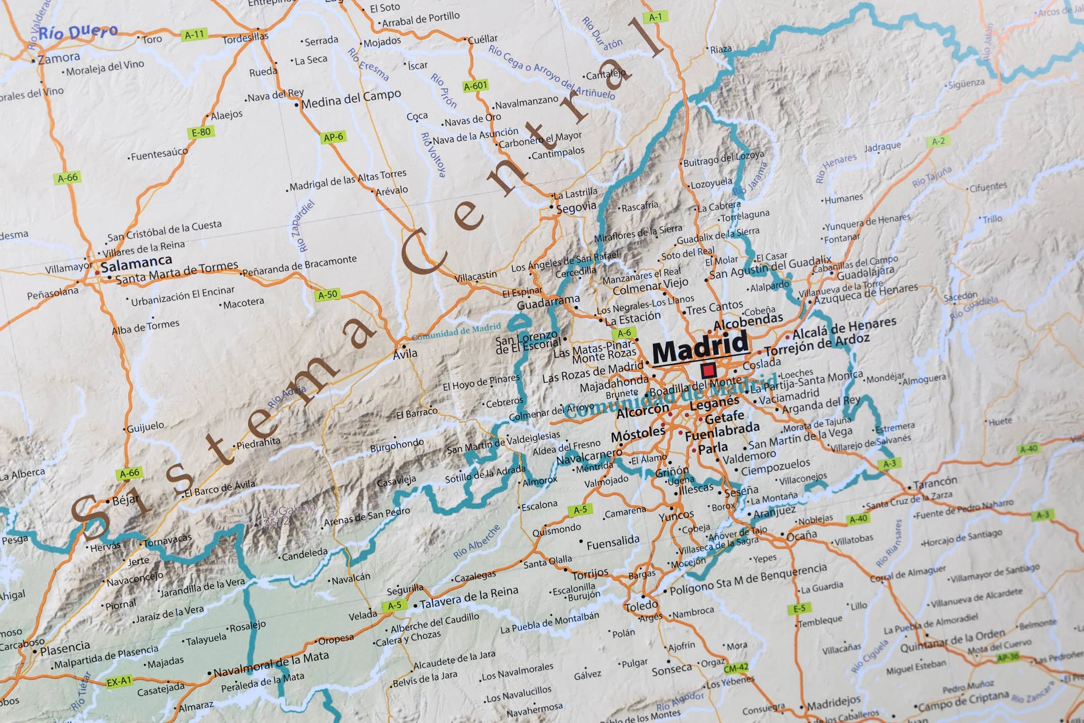 Detailansicht von Madrid