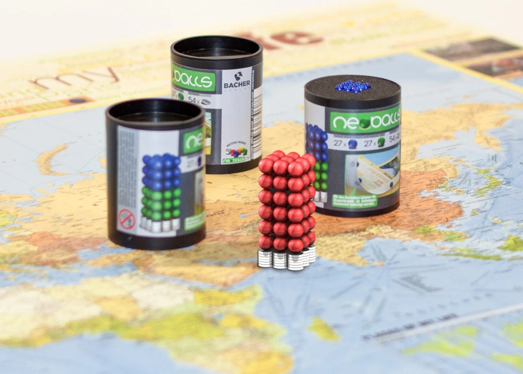 Magnetkugeln - Neoballs für magnetische Landkarten (5 mm / 54 Stück)