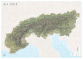 Alpen (84 x 119 cm / 1:900.000)