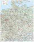 Deutschland - Straßenkarte (99 x 121,5 cm / 1:800.000)