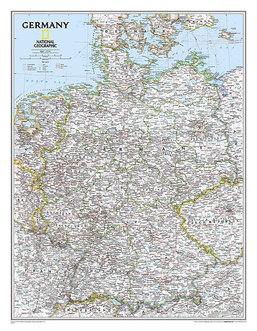 Deutschland - politisch (58 x 76 cm / 1:1.375.000)