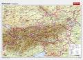 Physische Landkarte von Österreich als Schulwandkarte