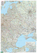 Osteuropa - Straßenkarte (86 x 123 cm / 1:2.000.000)