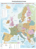 Europa - Postleitzahlenkarte (89,5 cm x 122,5 cm / 1:4.000.000)