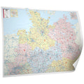 Postleitzahlenkarte Norddeutschland 150x105cm