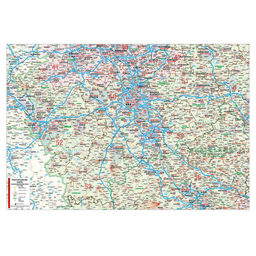 Postleitzahlenkarte Regierungsbezirk Köln