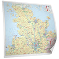 Schleswig-Holstein und Hamburg - Postleitzahlenkarte (126 x 104 cm / 1:200.000)